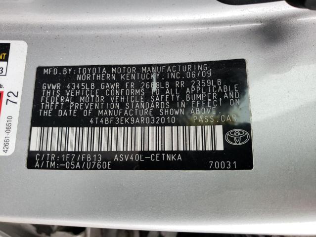 4T4BF3EK9AR032010 | 2010 Toyota camry base