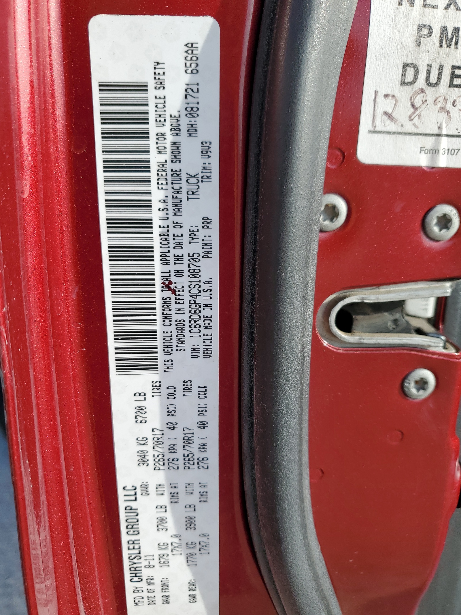 1C6RD6GP4CS108705 2012 Dodge Ram 1500 Slt