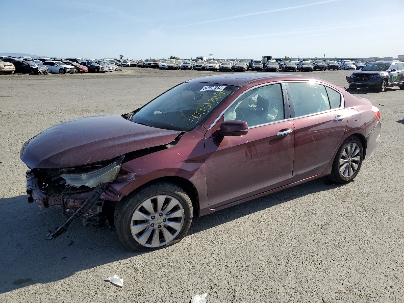 2013 Honda Accord Exl vin: 1HGCR2F81DA242731