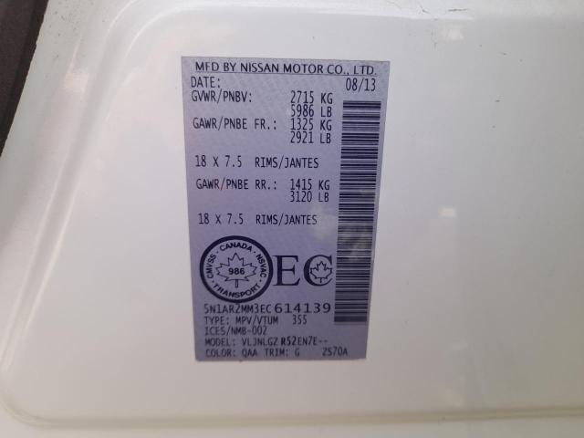 5N1AR2MM3EC614139 - 2014 NISSAN PATHFINDER - #54471754