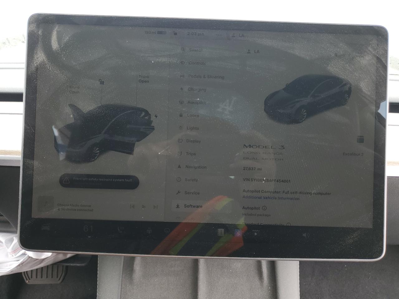 5YJ3E1EB4PF454861 2023 Tesla Model 3