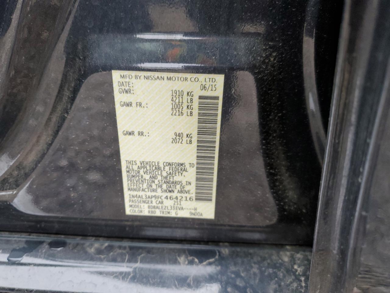 2015 Nissan Altima - Image 12