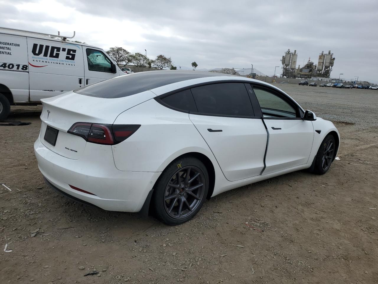 VIN 5YJ3E1EB7MF013303 2021 TESLA MODEL 3 no.3