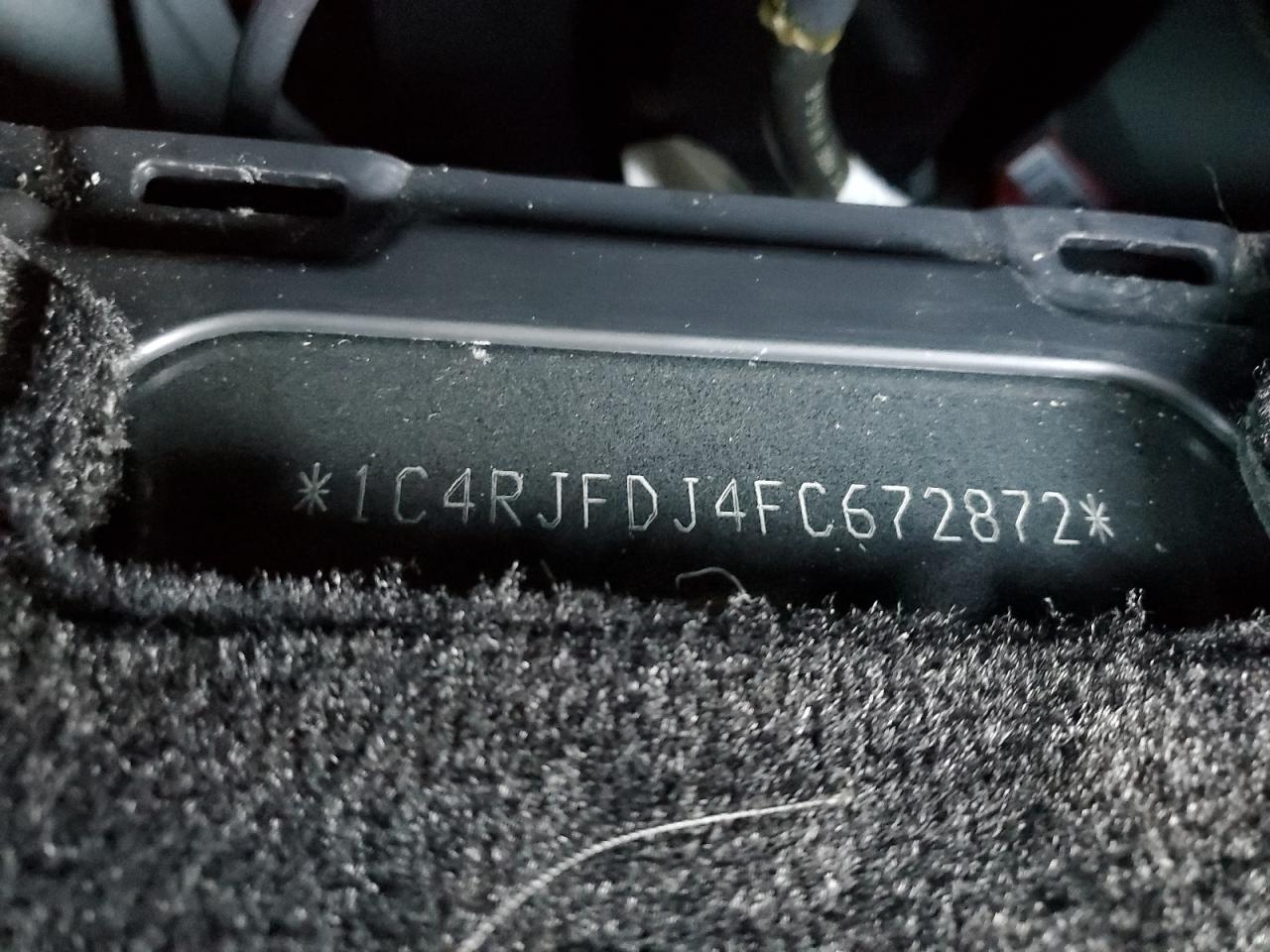 2015 Jeep Grand Cherokee Srt-8 VIN: 1C4RJFDJ4FC672872 Lot: 55558624