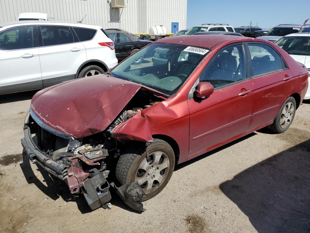 2009 Kia Spectra Ex VIN: KNAFE221895644453 Lot: 55658504