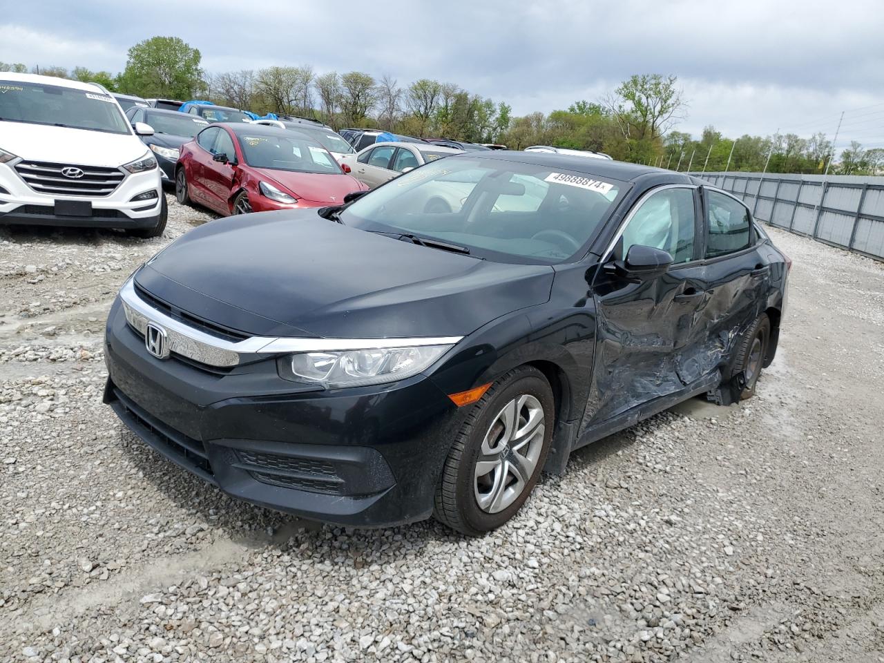 2014 Honda Civic Lx VIN: 19XFC2F53GE029137 Lot: 49888874