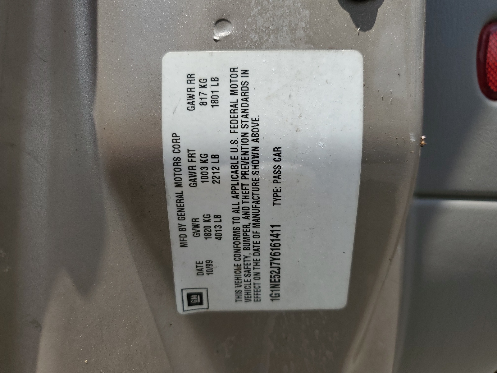 1G1NE52J7Y6161411 2000 Chevrolet Malibu Ls