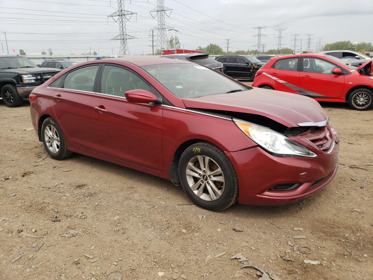 2012 Hyundai Sonata Gls VIN: 5NPEB4AC7CH411760 Lot: 53474174