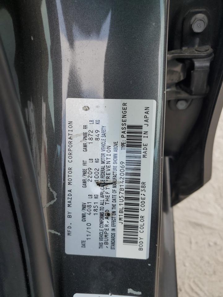 2011 Mazda 3 S VIN: JM1BL1U57B1420069 Lot: 55907004