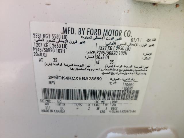 2FMDK4KCXEBA28559 - 2014 FORD EDGE - #53383904
