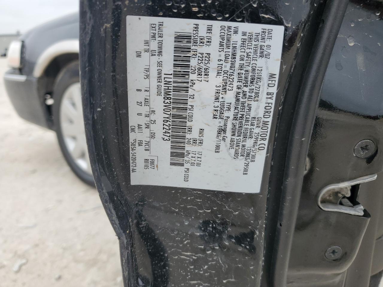 2007 Lincoln Town Car Designer VIN: 1LNHM83V07Y622473 Lot: 56760294