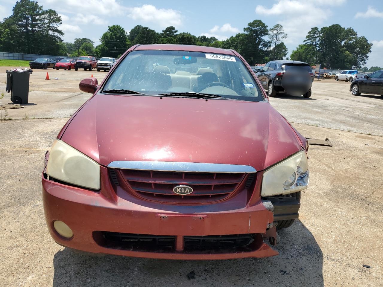 2004 Kia Spectra Lx VIN: KNAFE121445012309 Lot: 55923064