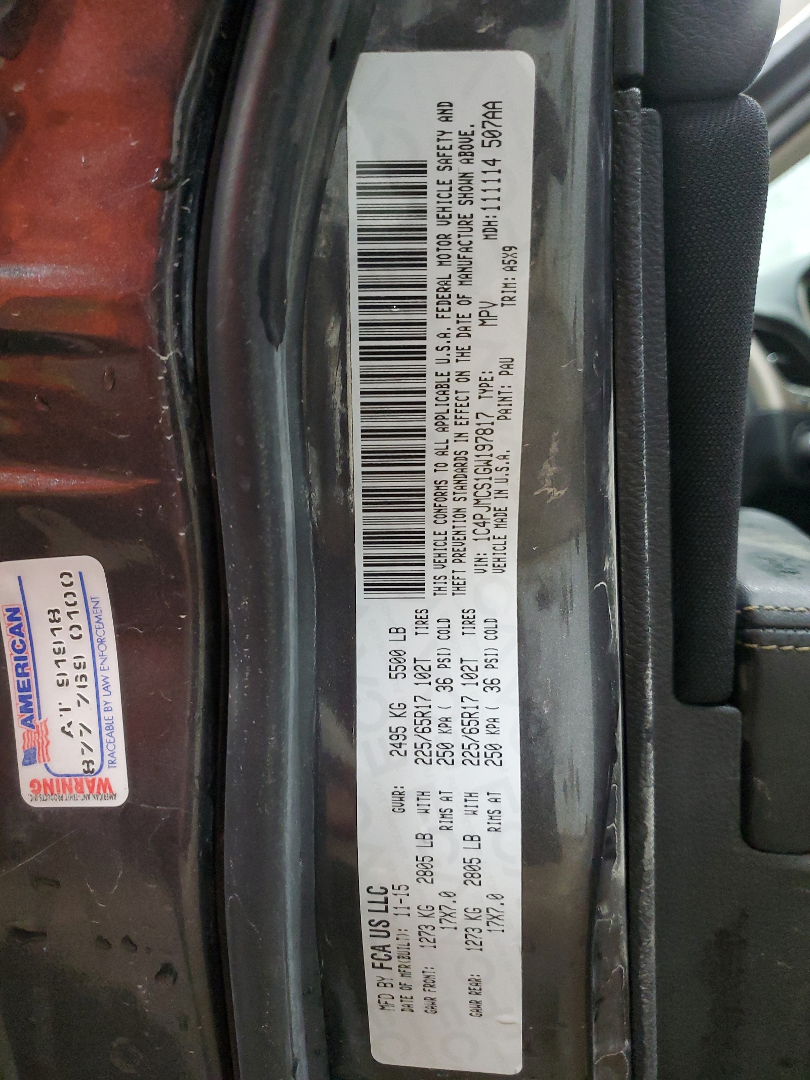 1C4PJMCS1GW197817 2016 Jeep Cherokee Latitude