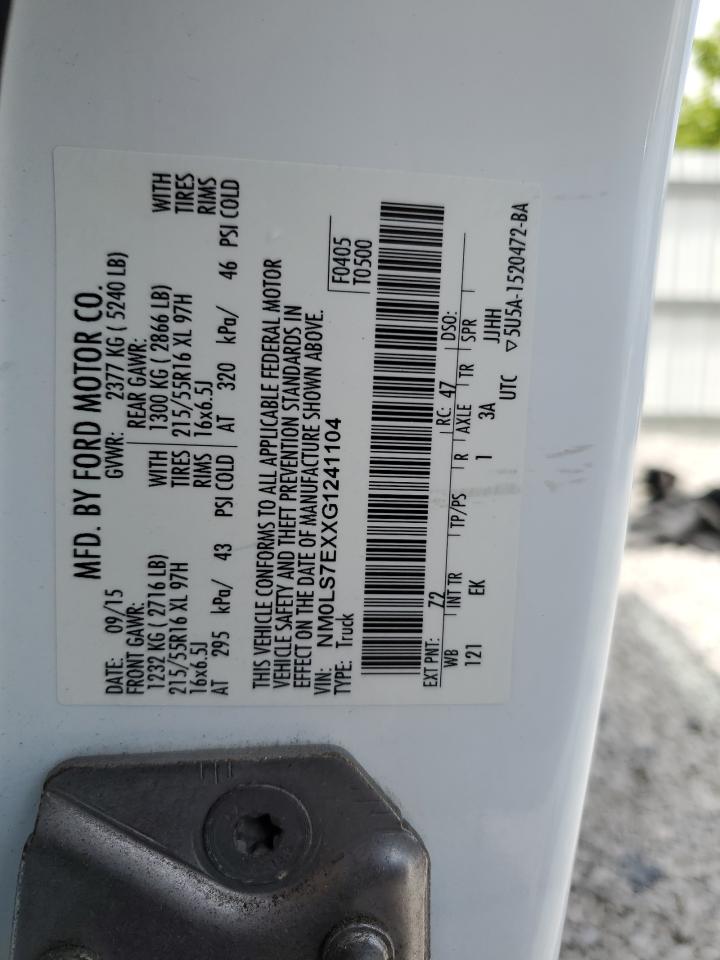 NM0LS7EXXG1241104 2016 Ford Transit Connect Xl