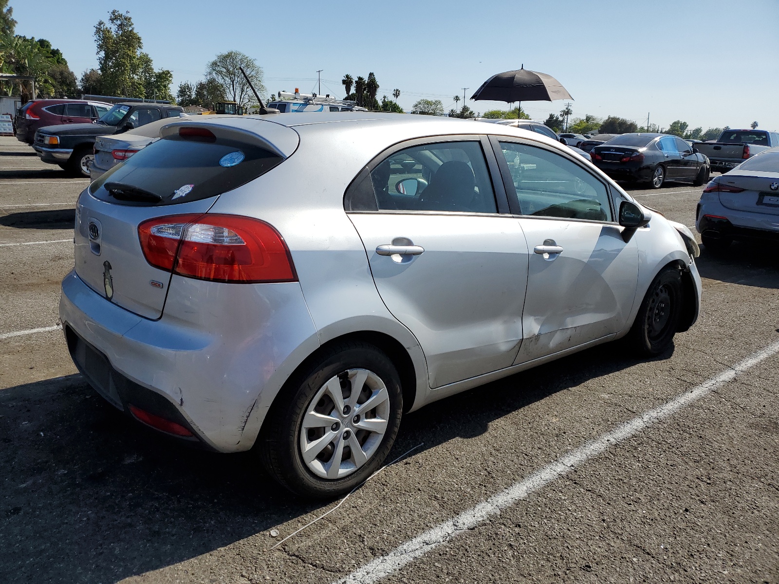 2013 Kia Rio Lx vin: KNADM5A38D6110001