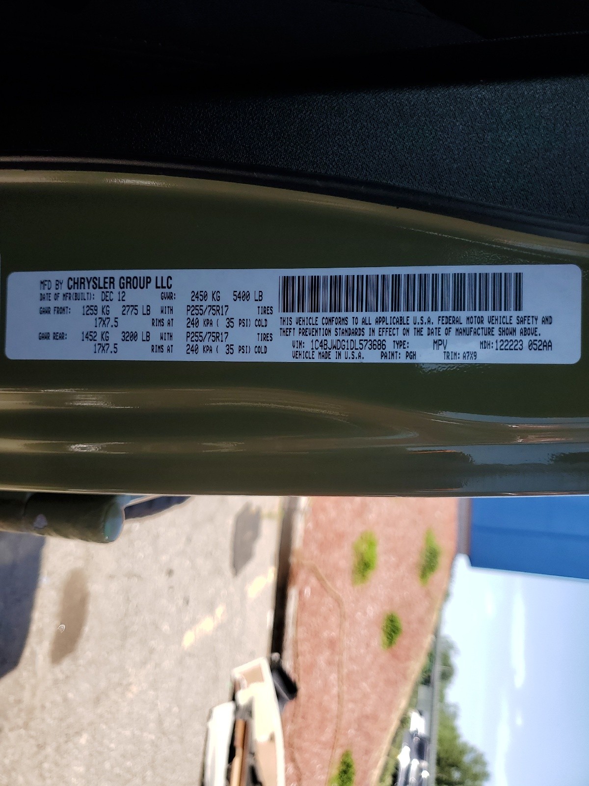 1C4BJWDG1DL573686 2013 Jeep Wrangler Unlimited Sport