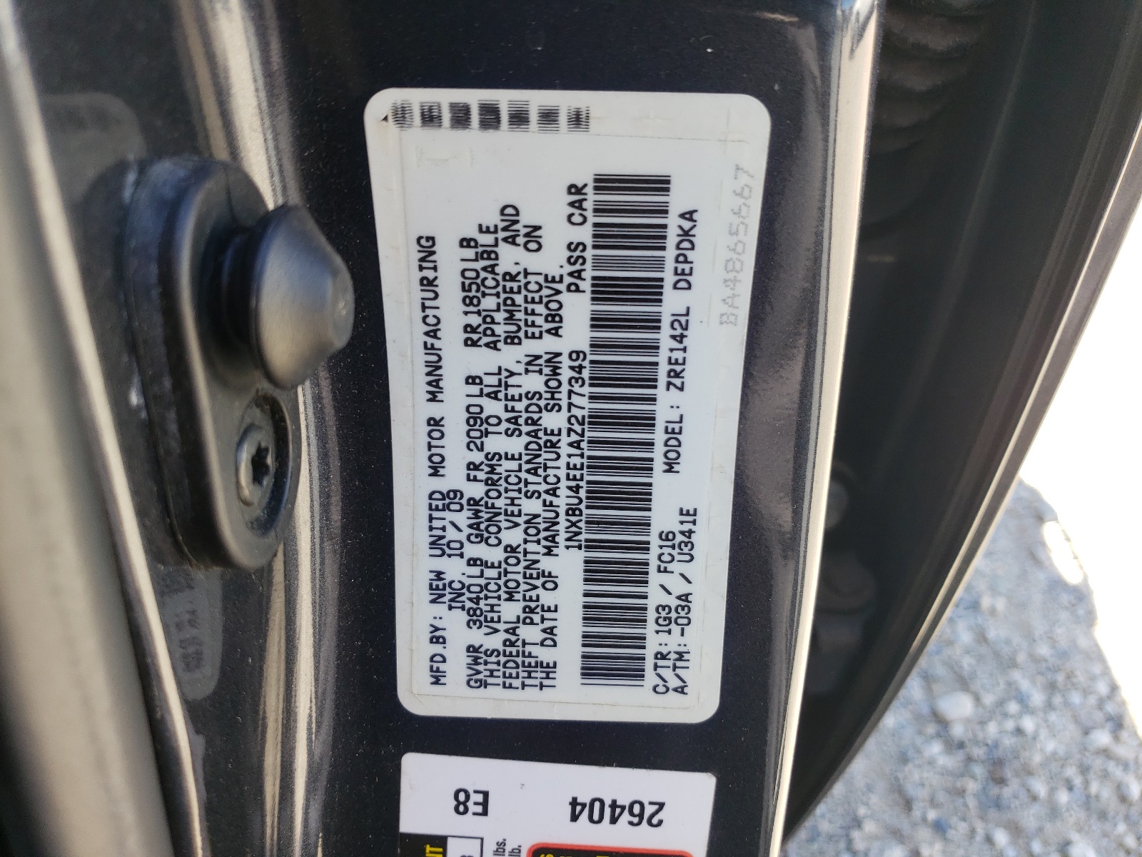 1NXBU4EE1AZ277349 2010 Toyota Corolla Base