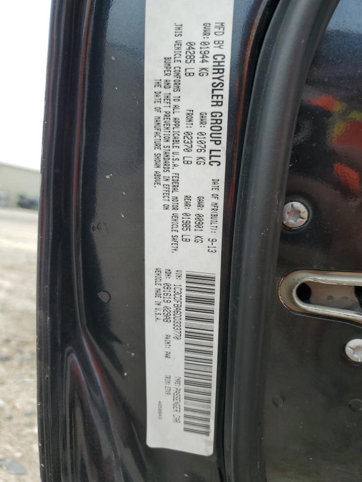 2013 Dodge Dart Sxt VIN: 1C3CDFBA6DD333770 Lot: 56087544