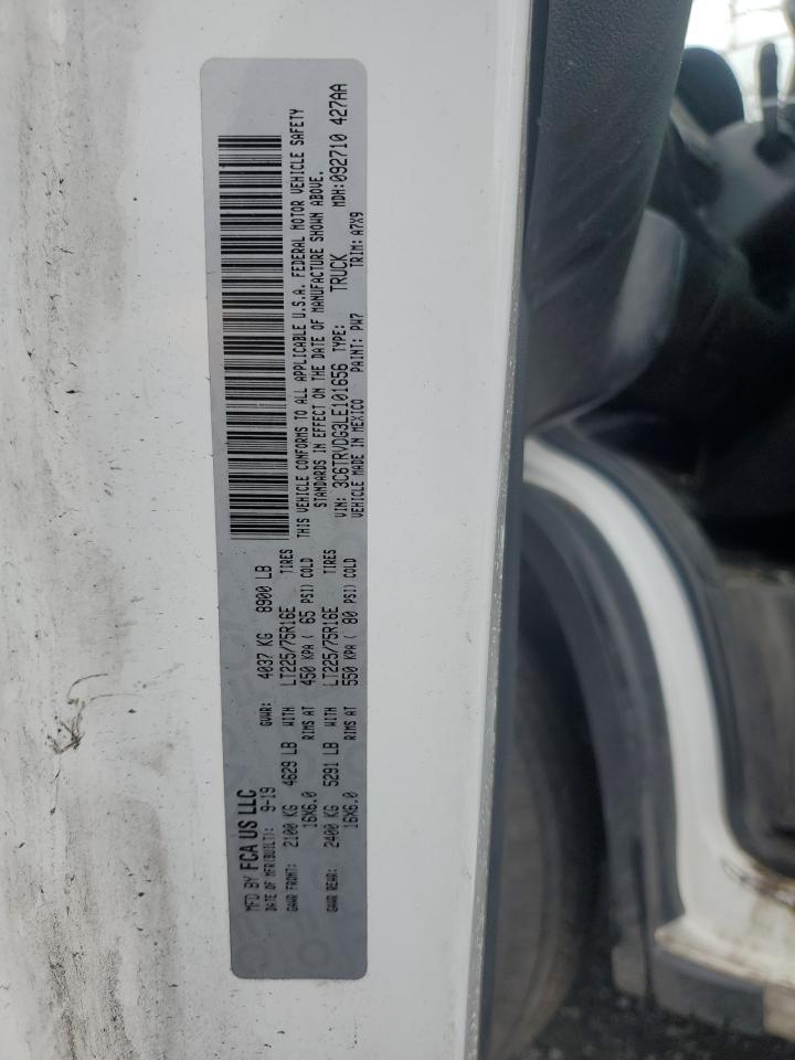 2020 Ram Promaster 2500 2500 High VIN: 3C6TRVDG3LE101656 Lot: 56321444