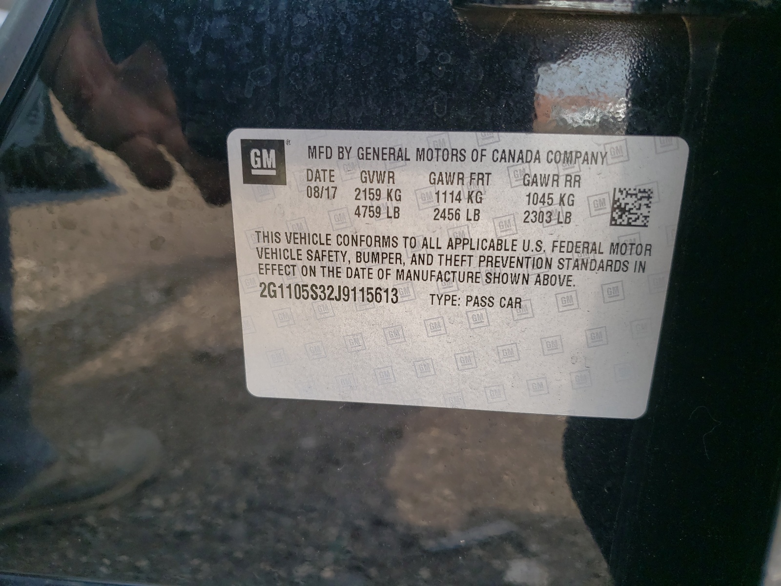 2G1105S32J9115613 2018 Chevrolet Impala Lt