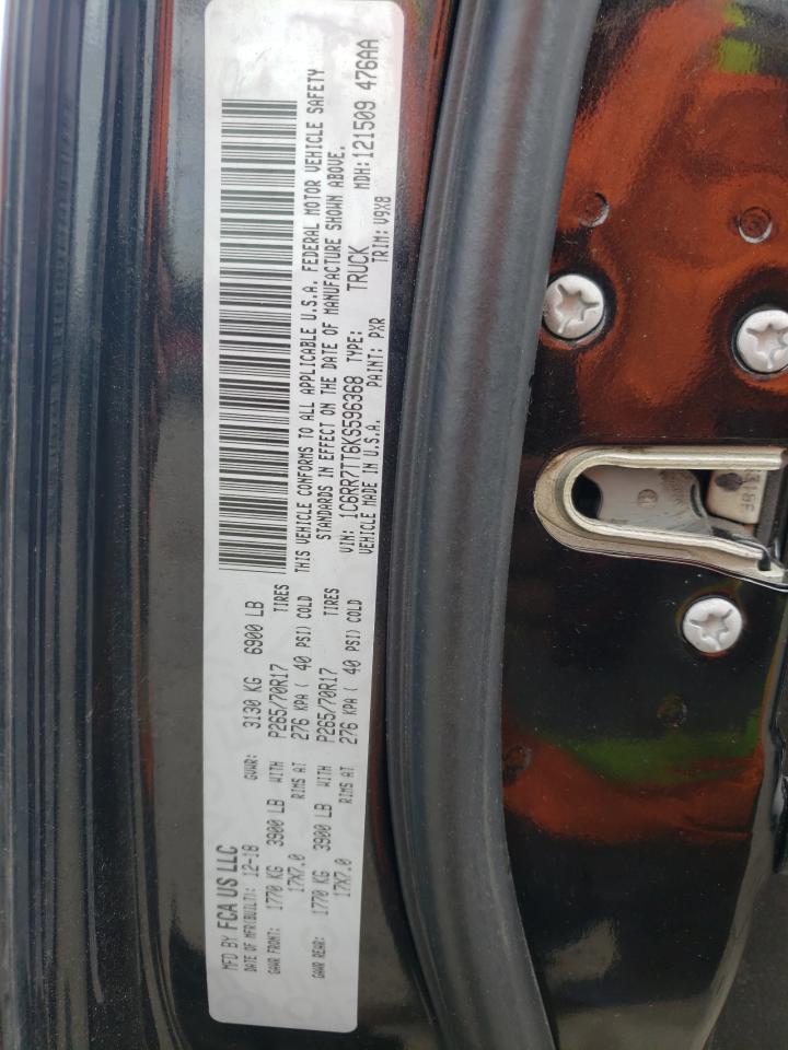 2019 Ram 1500 Classic Slt VIN: 1C6RR7TT6KS596368 Lot: 54300524