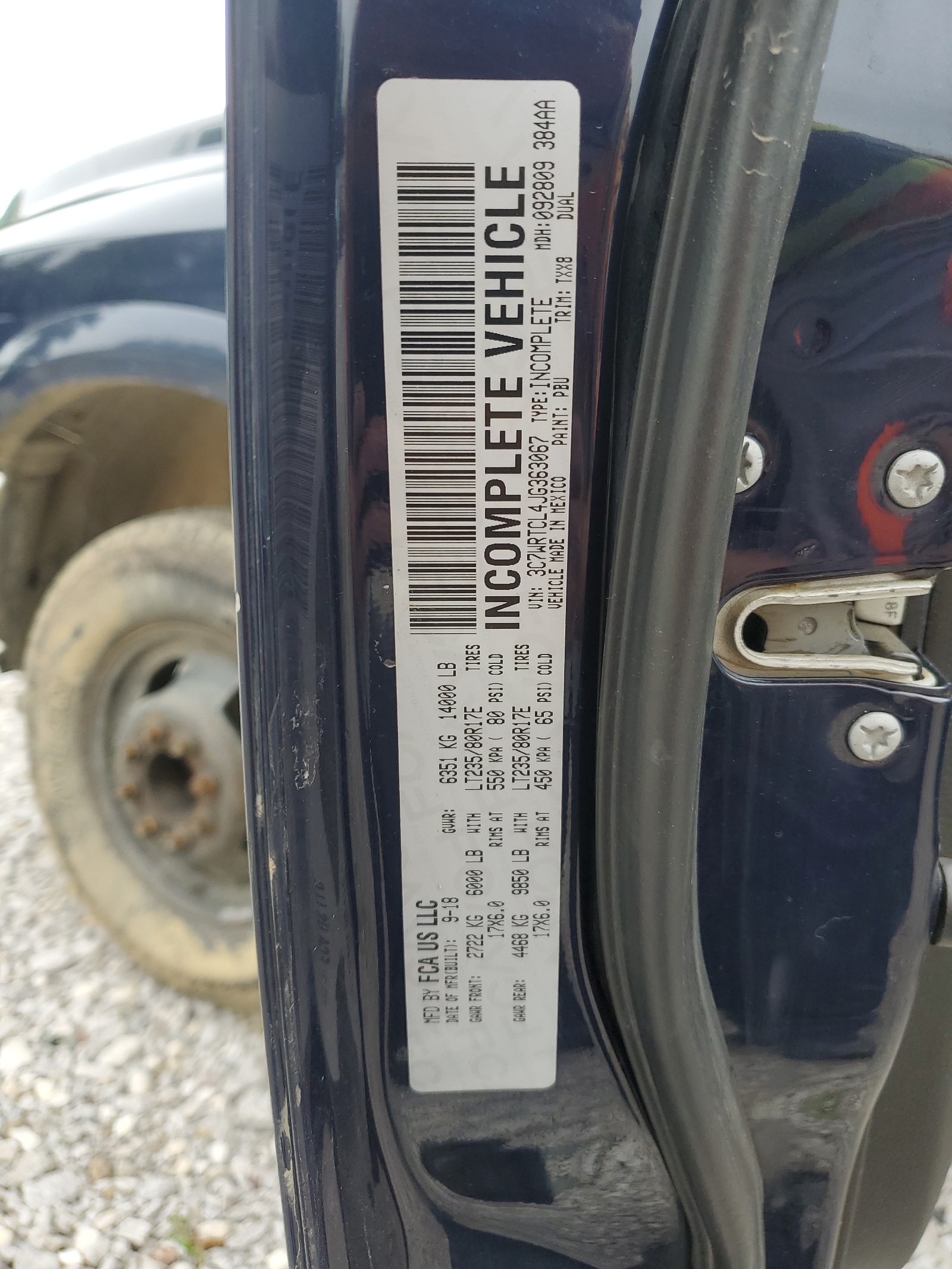 3C7WRTCL4JG363067 2018 Ram 3500