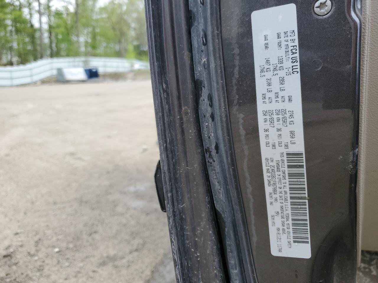 2015 Dodge Grand Caravan Se VIN: 2C4RDGBG1FR670864 Lot: 76440644