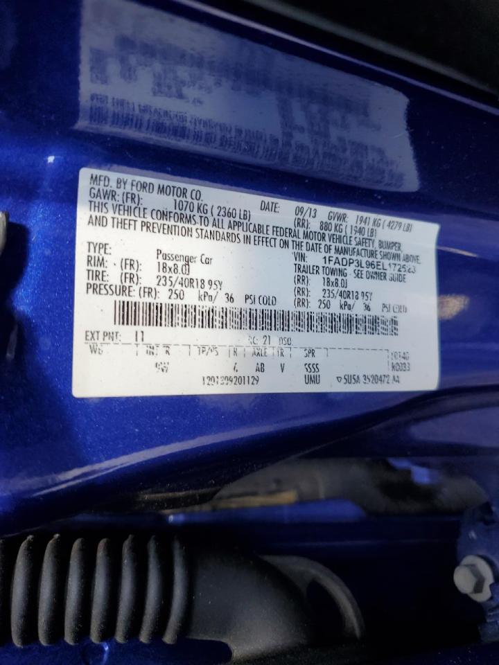 2014 Ford Focus St VIN: 1FADP3L96EL172523 Lot: 55459364