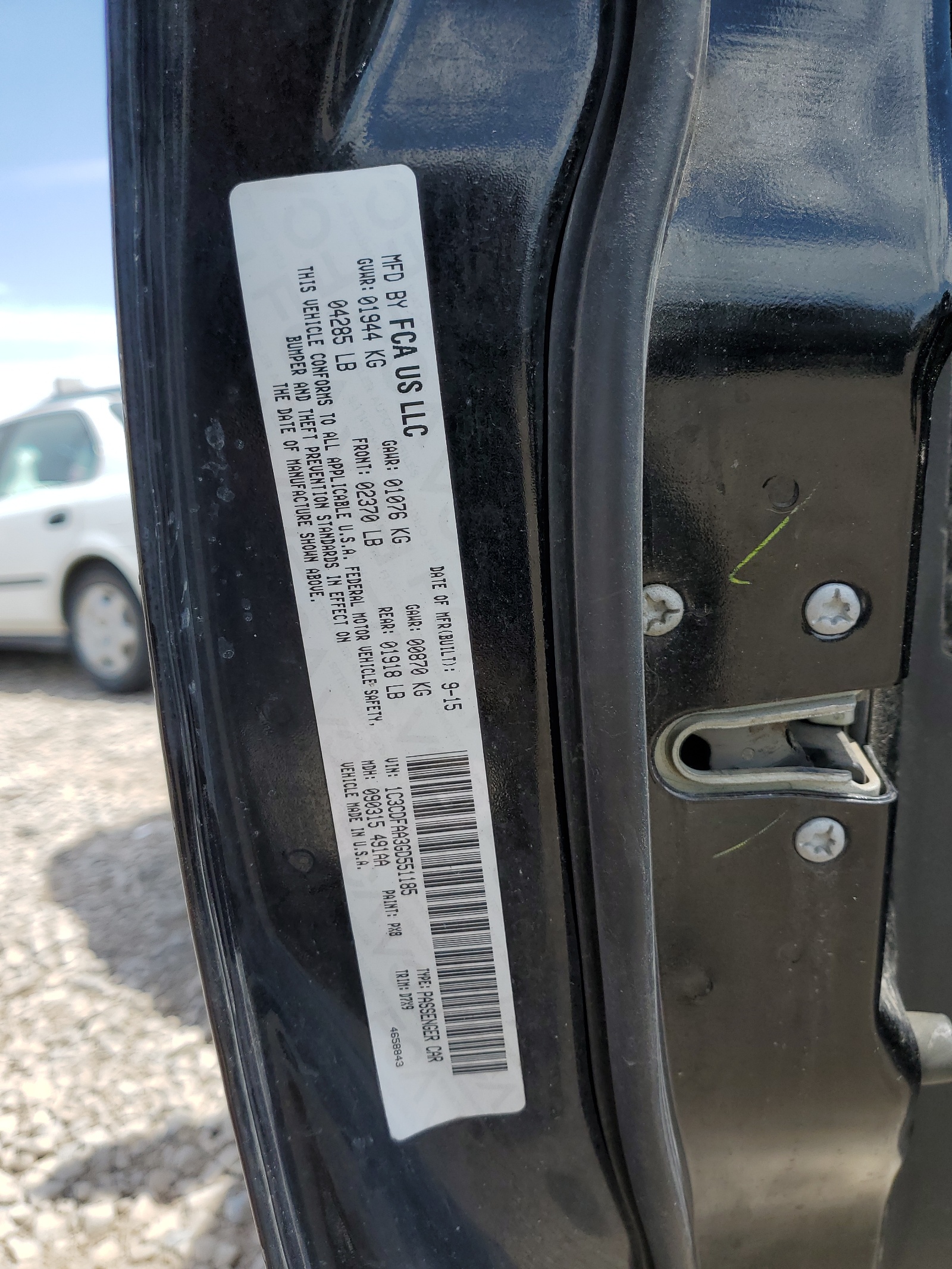 1C3CDFAA3GD551185 2016 Dodge Dart Se