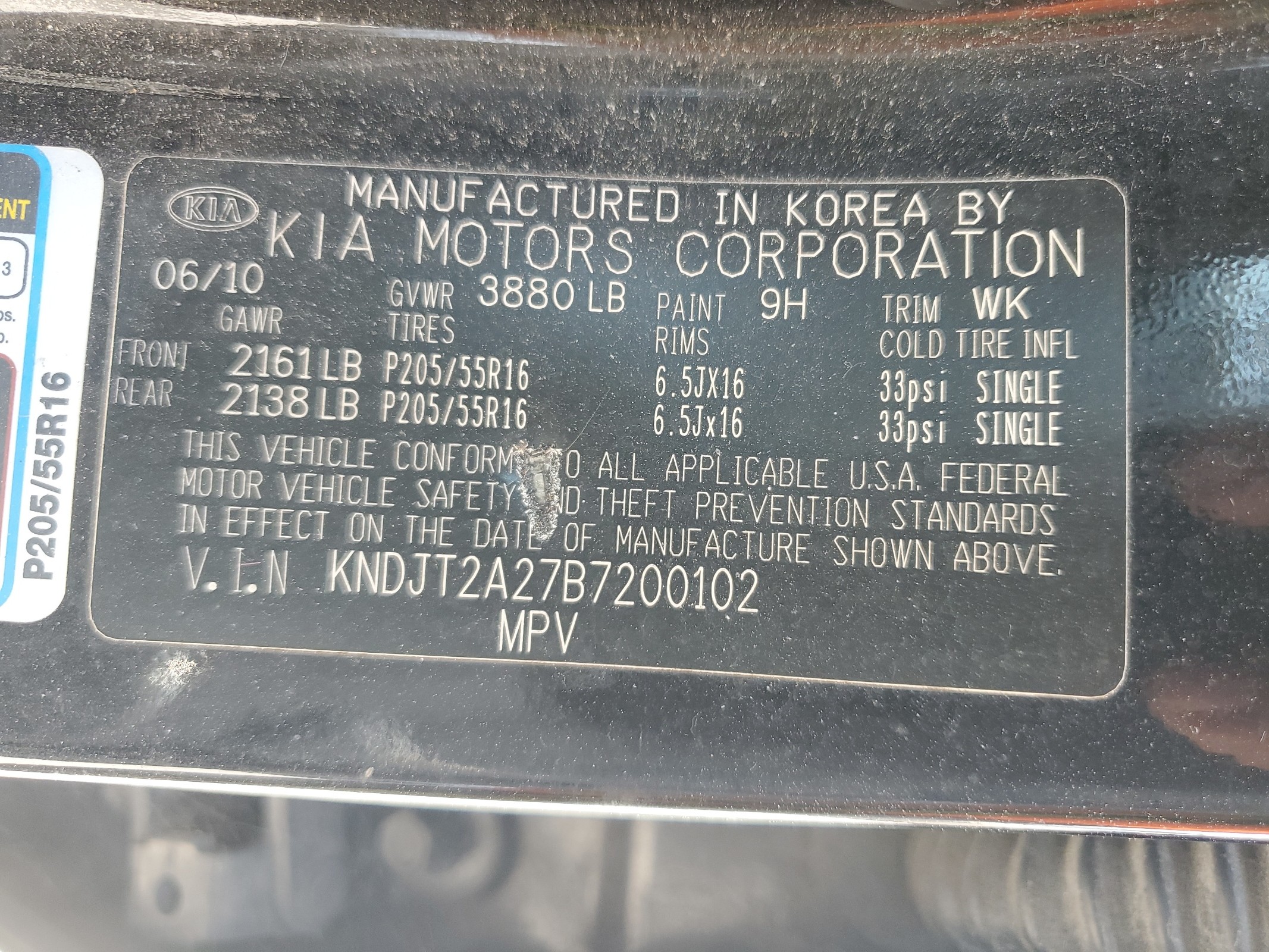 KNDJT2A27B7200102 2011 Kia Soul +