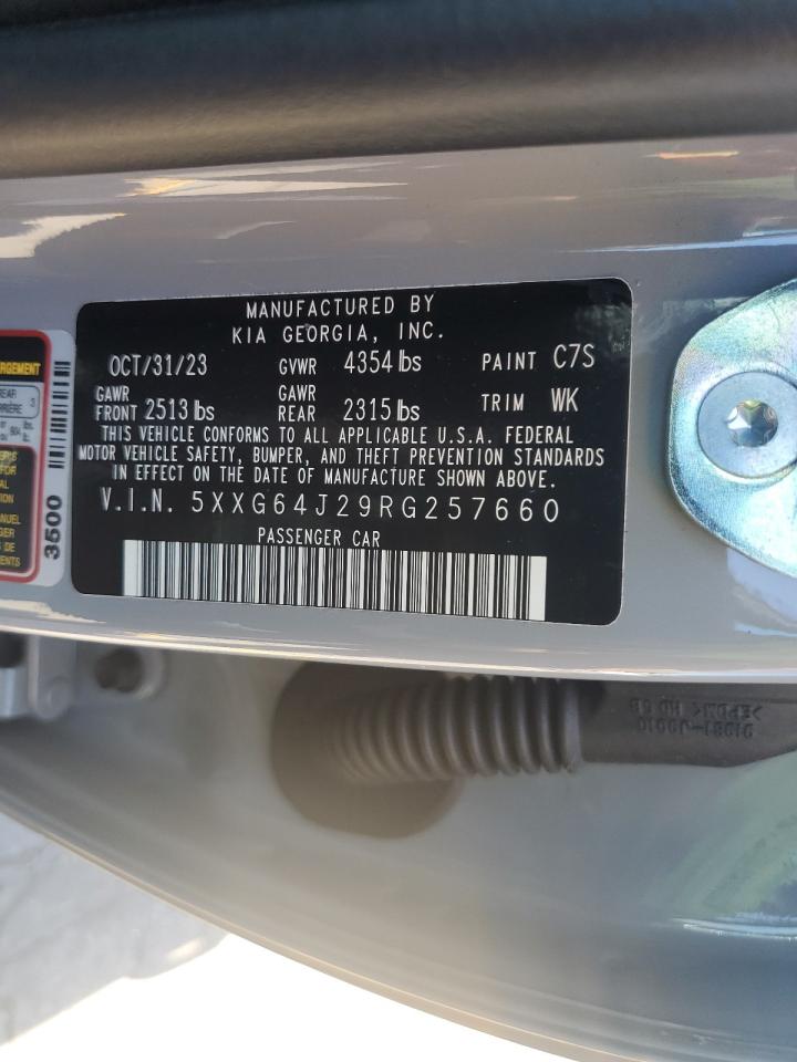 2024 Kia K5 Gt Line VIN: 5XXG64J29RG257660 Lot: 56840964