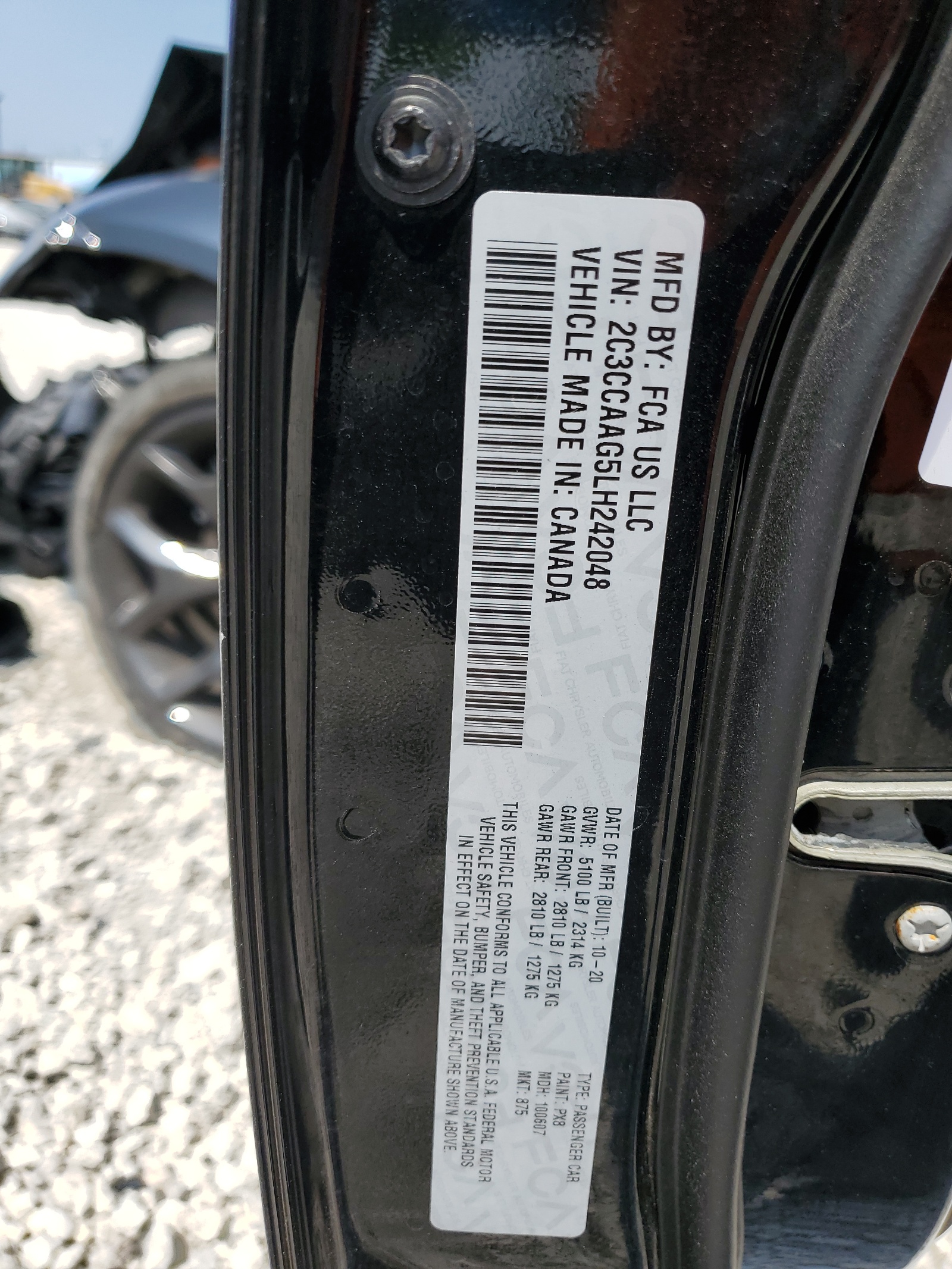 2C3CCAAG5LH242048 2020 Chrysler 300 Touring