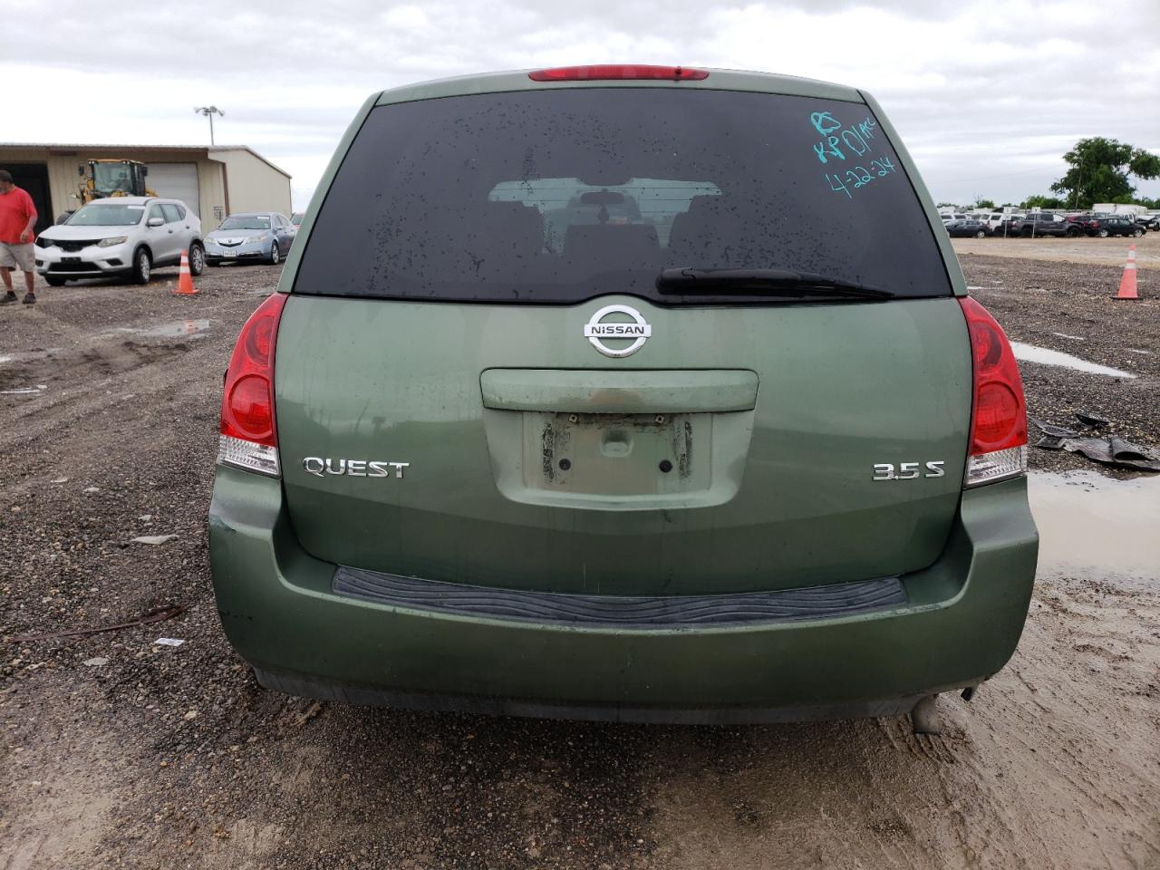 2005 Nissan Quest S VIN: 5N1BV28U54N307472 Lot: 53609234