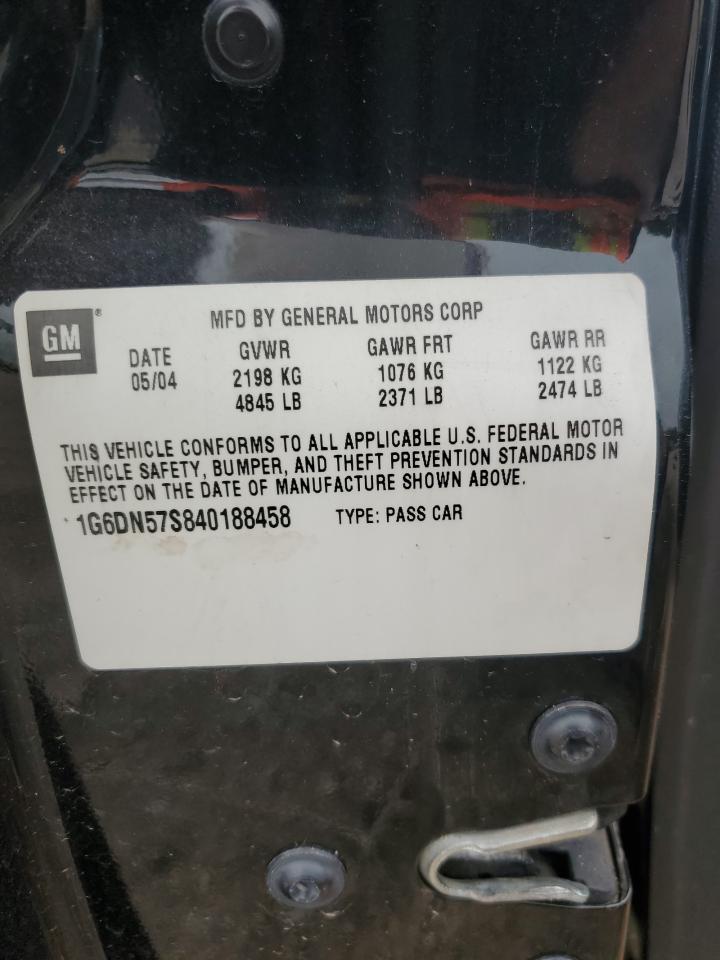 2004 Cadillac Cts-V VIN: 1G6DN57S840188458 Lot: 56554724