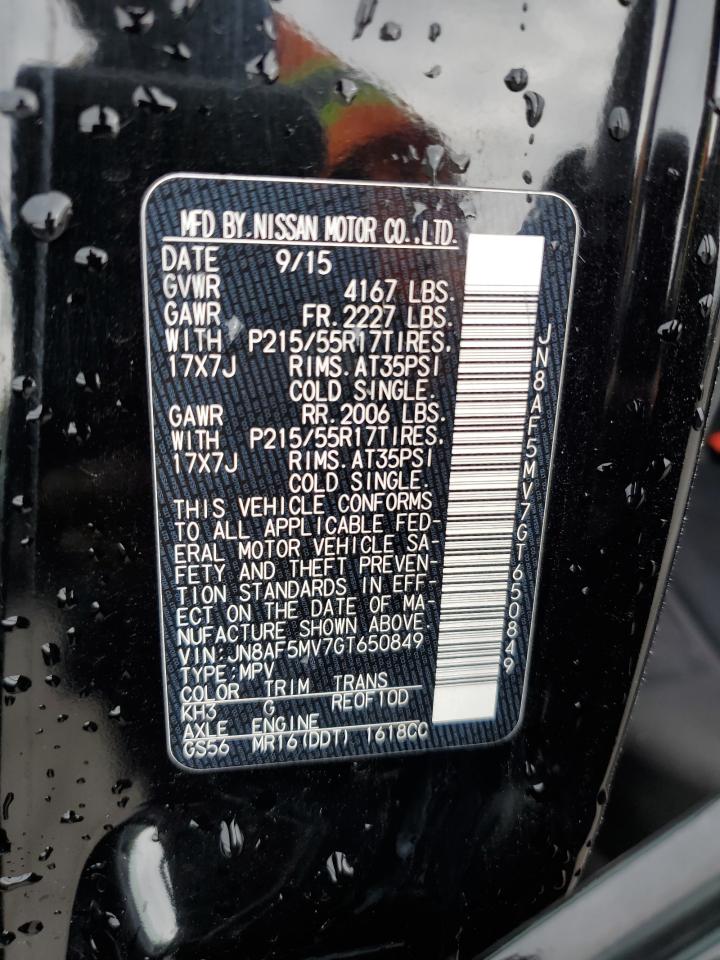 2016 Nissan Juke S VIN: JN8AF5MV7GT650849 Lot: 54403114