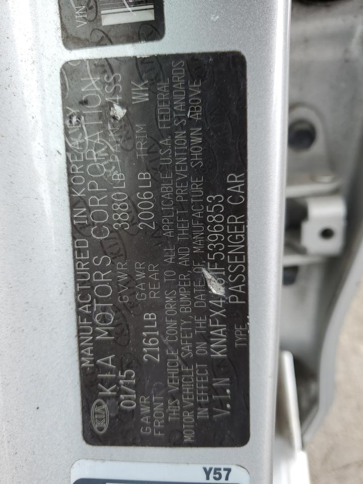 2015 Kia Forte Lx VIN: KNAFX4A61F5396853 Lot: 53818674