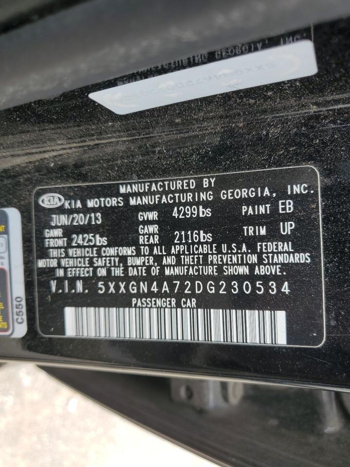 2013 Kia Optima Ex VIN: 5XXGN4A72DG230534 Lot: 56757624