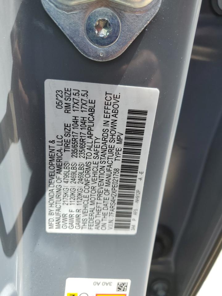 7FARS4H2XPE021758 2023 Honda Cr-V Lx
