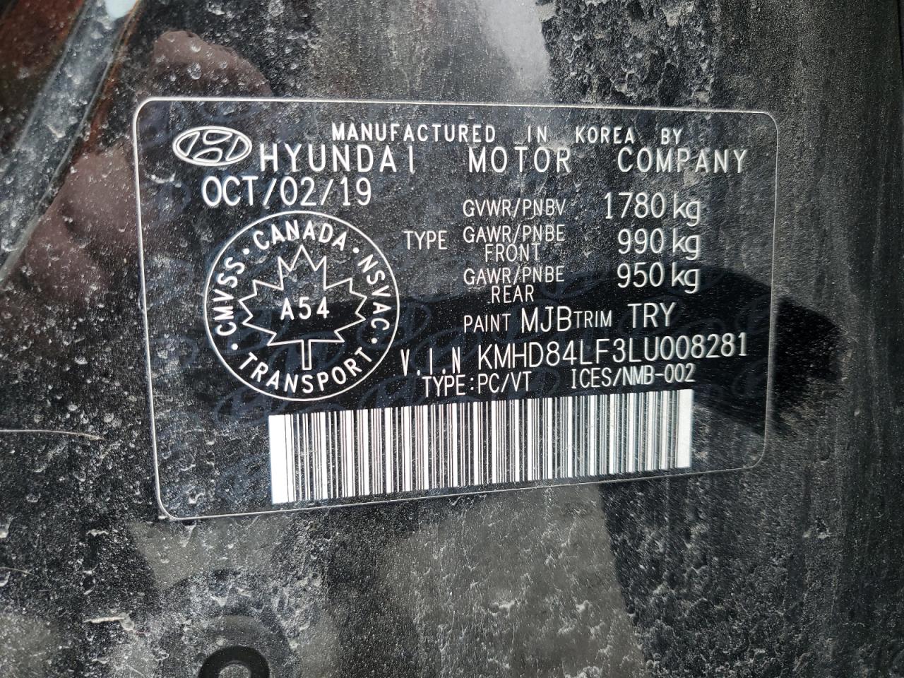 KMHD84LF3LU008281 2020 Hyundai Elantra Sel