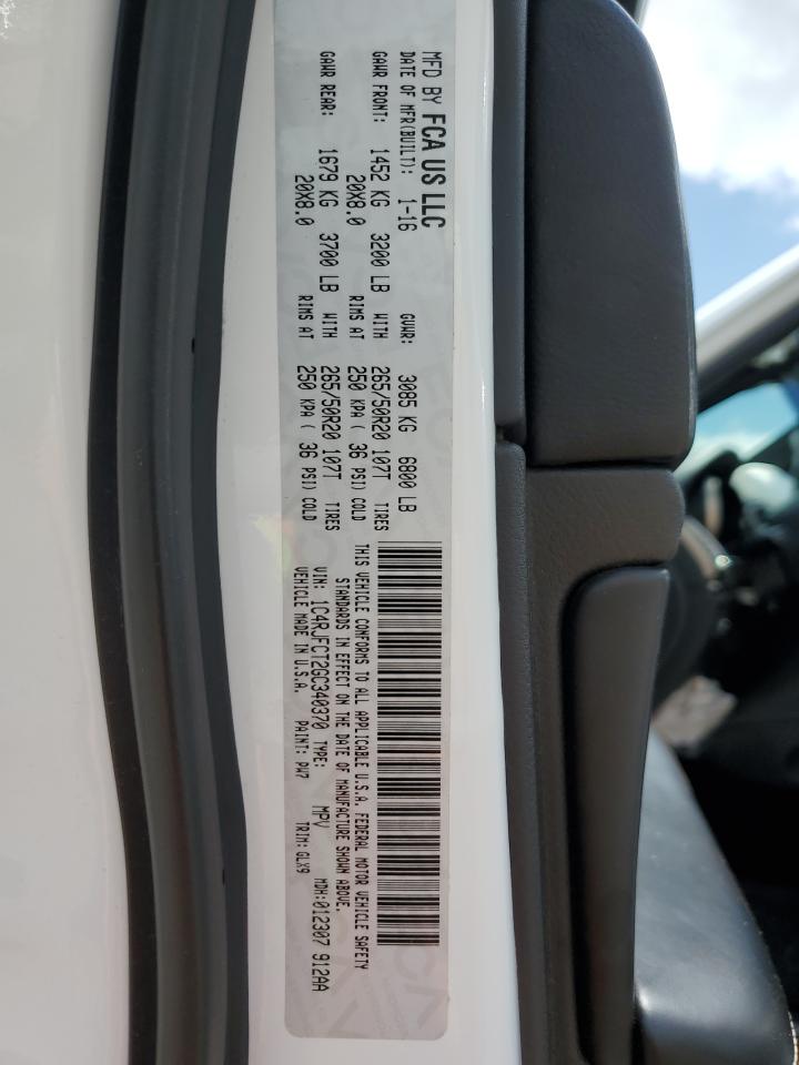 2016 Jeep Grand Cherokee Overland VIN: 1C4RJFCT2GC340370 Lot: 53638024