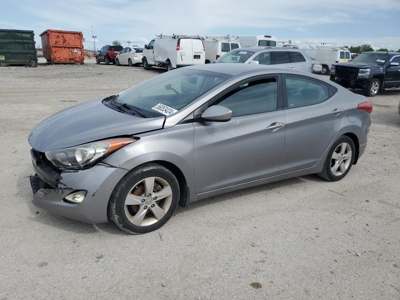 2012 Hyundai Elantra Gls VIN: KMHDH4AE1CU372399 Lot: 56053424