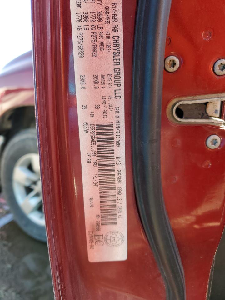 2014 Ram 1500 Slt VIN: 1C6RR7GG4ES111596 Lot: 49499844