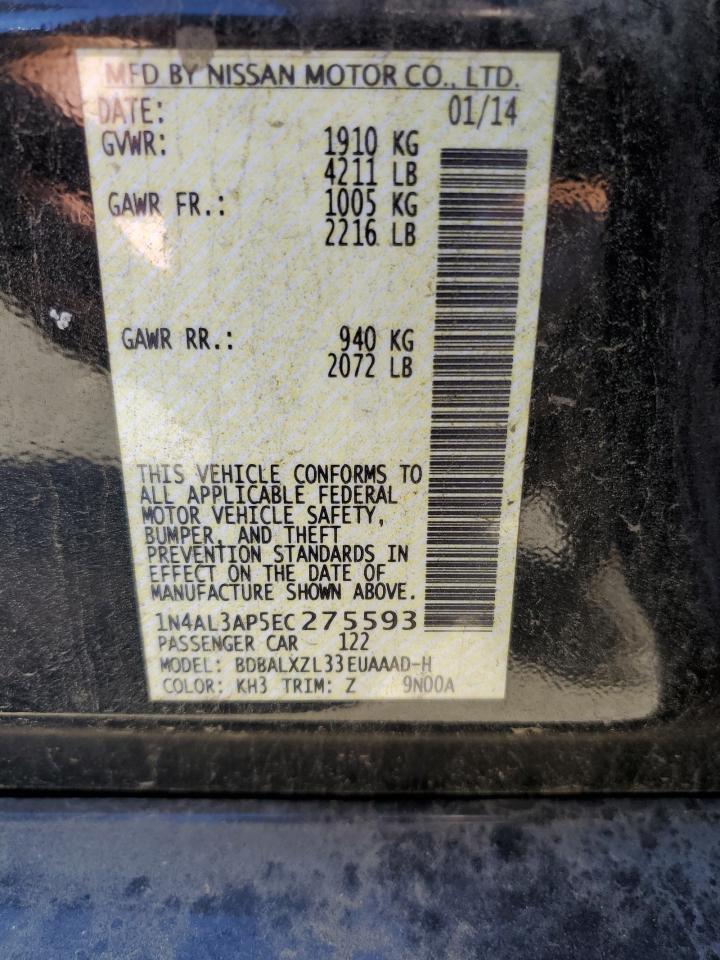 1N4AL3AP5EC275593 2014 Nissan Altima 2.5