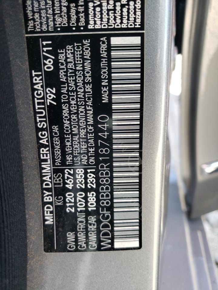 2011 Mercedes-Benz C 300 4Matic VIN: WDDGF8BB8BR187440 Lot: 56817504