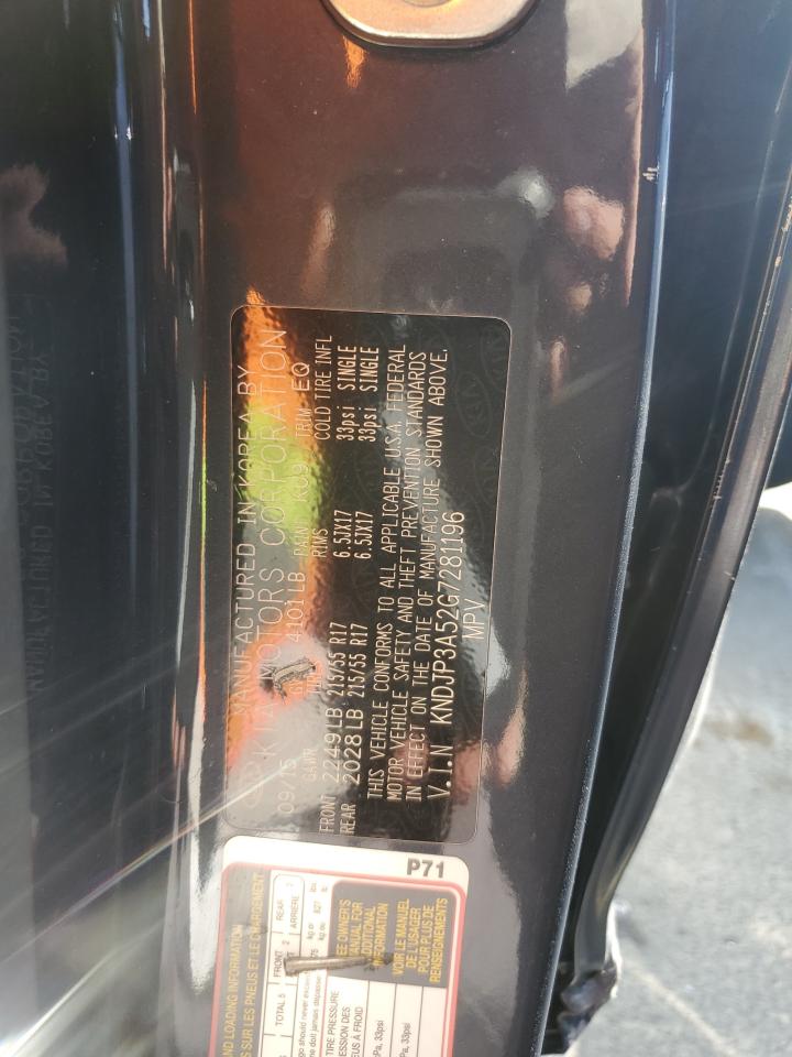 2016 Kia Soul + VIN: KNDJP3A52G7281196 Lot: 54607624