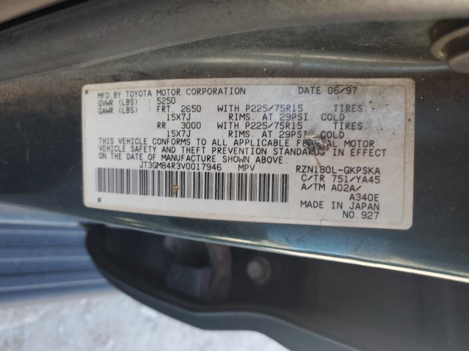 JT3GM84R3V0017946 1997 Toyota 4Runner