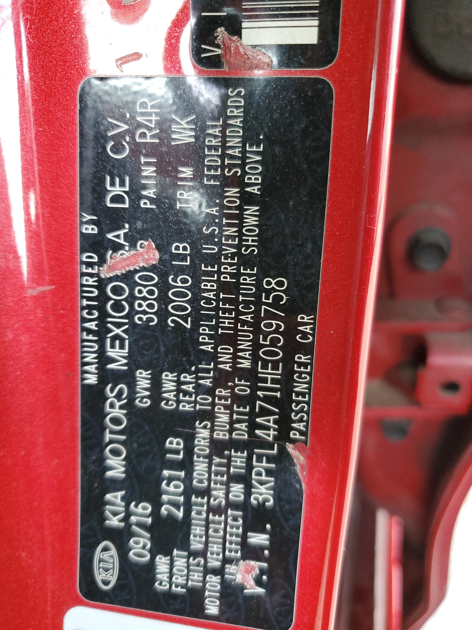 3KPFL4A71HE059758 2017 Kia Forte Lx