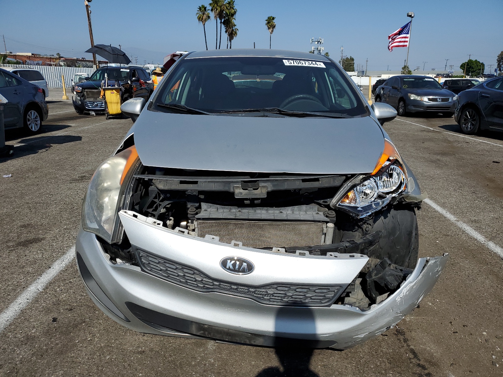 2013 Kia Rio Lx vin: KNADM5A38D6110001