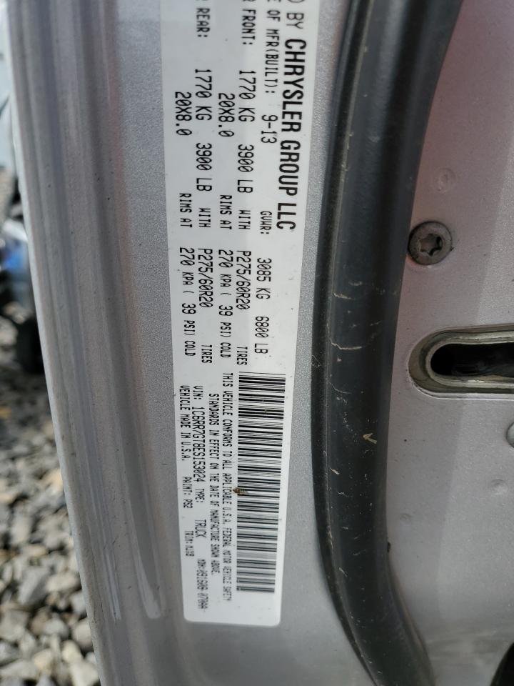 2014 Ram 1500 Slt VIN: 1C6RR7GT8ES153024 Lot: 54317204