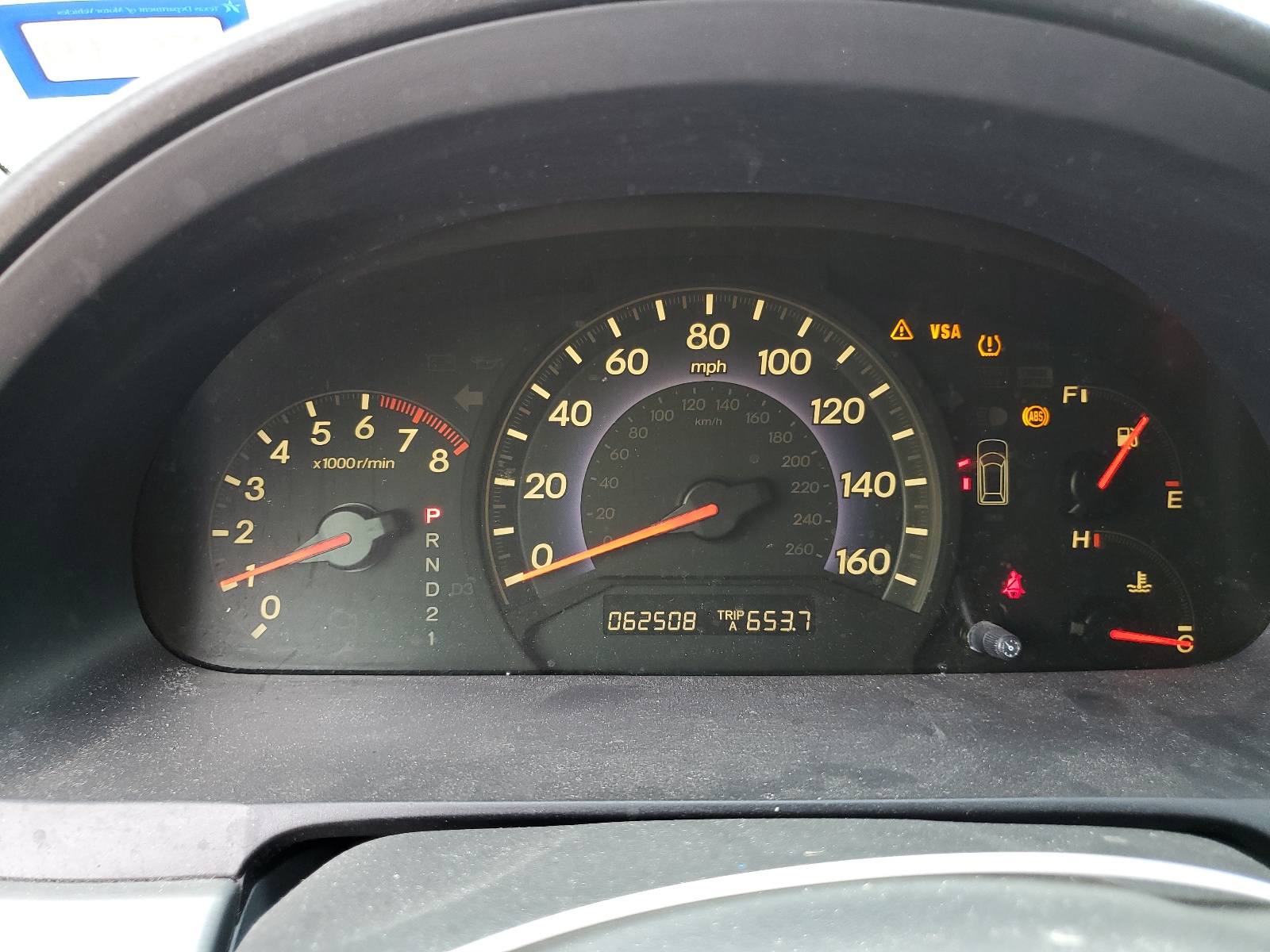 5FNRL38697B026326 2007 Honda Odyssey Exl